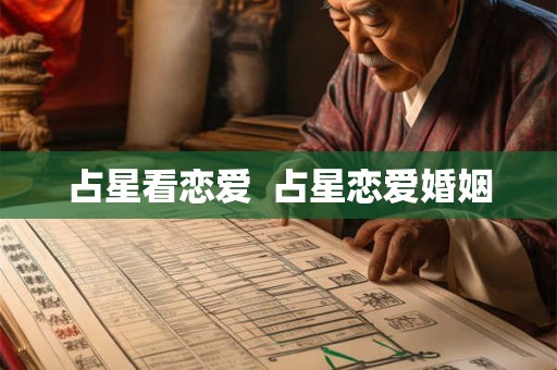 占星看恋爱  占星恋爱婚姻