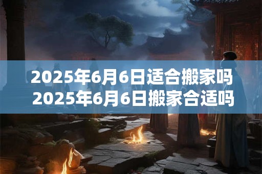 2026年6月6日适合搬家吗 2026年6月6日搬家合适吗