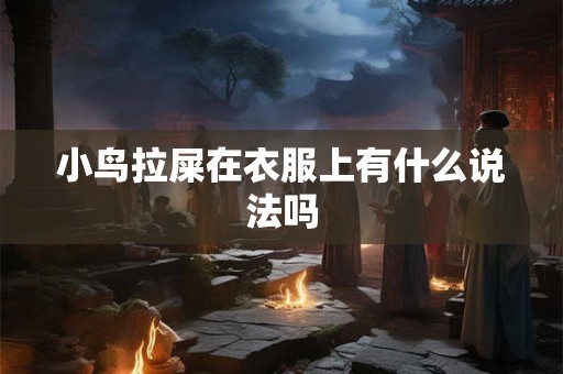 小鸟拉屎在衣服上有什么说法吗