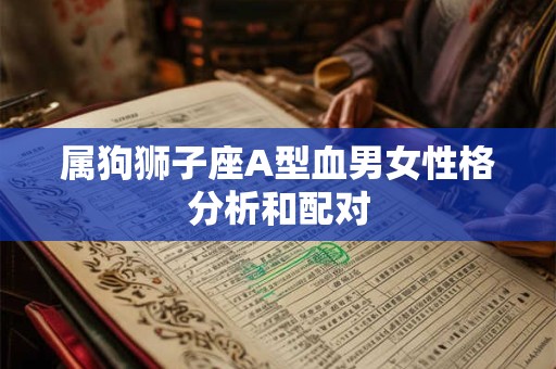 属狗狮子座A型血男女性格分析和配对