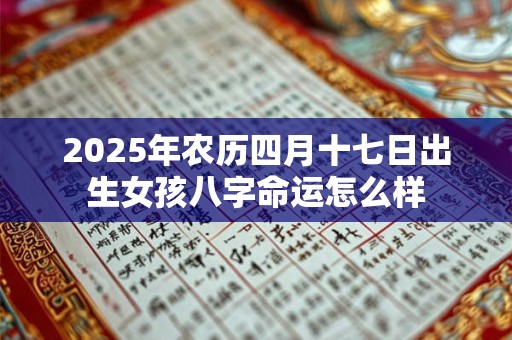 2025年农历四月十七日出生女孩八字命运怎么样