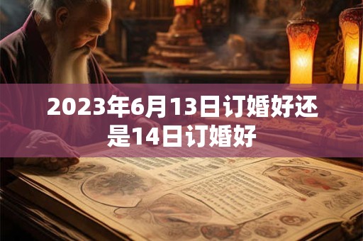 2023年6月13日订婚好还是14日订婚好