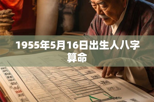 1955年5月16日出生人八字算命 1955年5月16日出生人八字算命