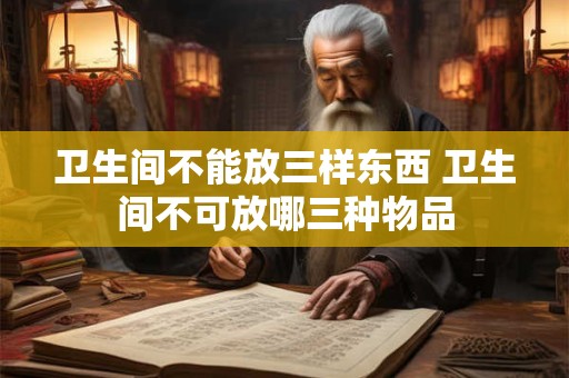 卫生间不能放三样东西 卫生间不可放哪三种物品