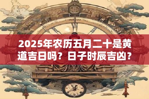 2025年农历五月二十是黄道吉日吗？日子时辰吉凶？