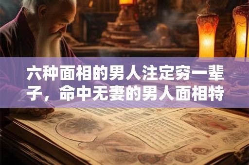 六种面相的男人注定穷一辈子，命中无妻的男人面相特征