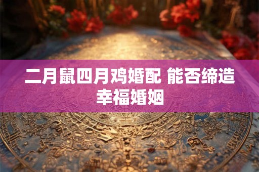 二月鼠四月鸡婚配 能否缔造幸福婚姻