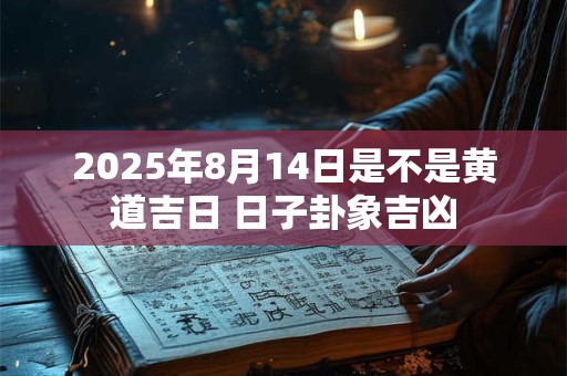 2025年8月14日是不是黄道吉日 日子卦象吉凶