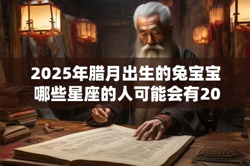 2025年腊月出生的兔宝宝 哪些星座的人可能会有2025年腊月出生的兔宝宝