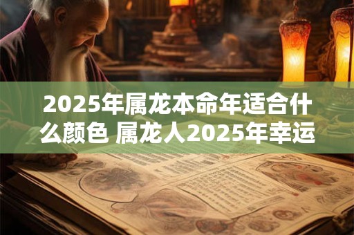 2025年属龙本命年适合什么颜色 属龙人2025年幸运颜色有哪些
