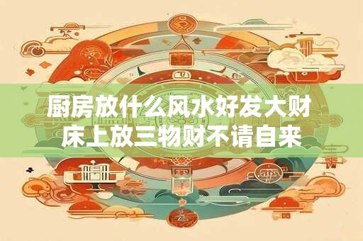 厨房放什么风水好发大财 床上放三物财不请自来