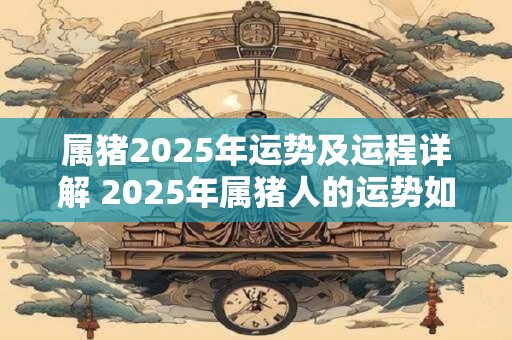 属猪2025年运势及运程详解 2025年属猪人的运势如何运程会有哪些详细变化