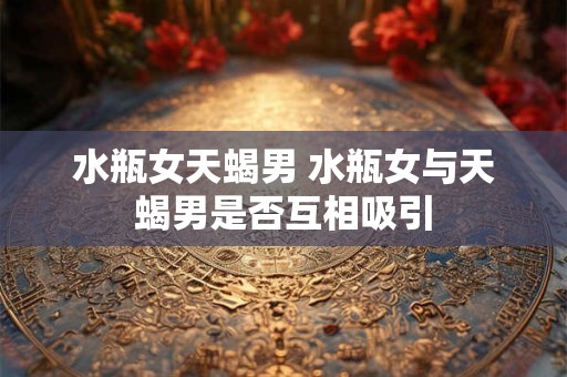 水瓶女天蝎男 水瓶女与天蝎男是否互相吸引