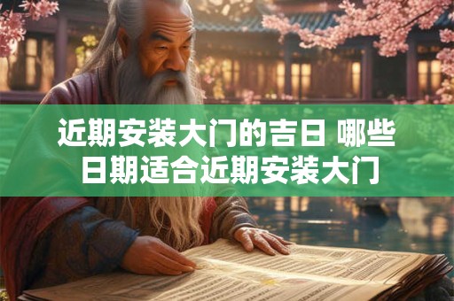 近期安装大门的吉日 哪些日期适合近期安装大门