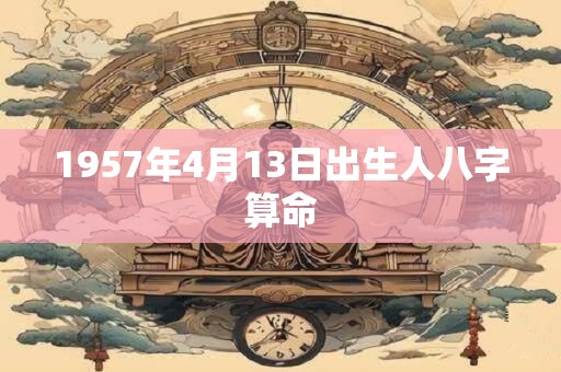 1957年4月13日出生人八字算命