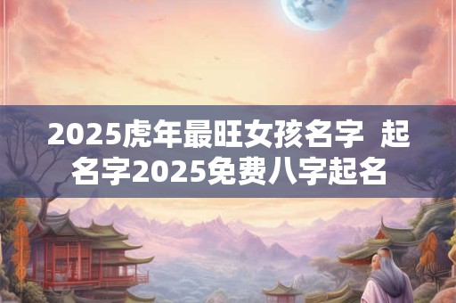 2025虎年最旺女孩名字  起名字2025免费八字起名