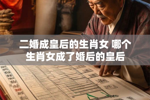 二婚成皇后的生肖女 哪个生肖女成了婚后的皇后