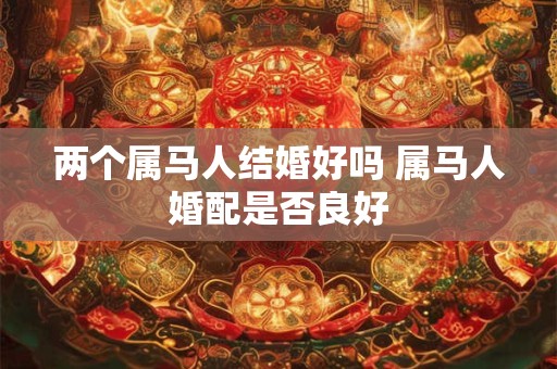 两个属马人结婚好吗 属马人婚配是否良好