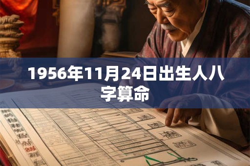 1956年11月24日出生人八字算命