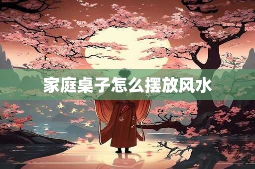 家庭桌子怎么摆放风水