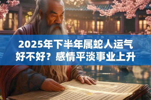 2026年下半年属蛇人运气好不好?感情平淡事业上升 2026年下半年属蛇人运气好不好?感情平淡事业上升