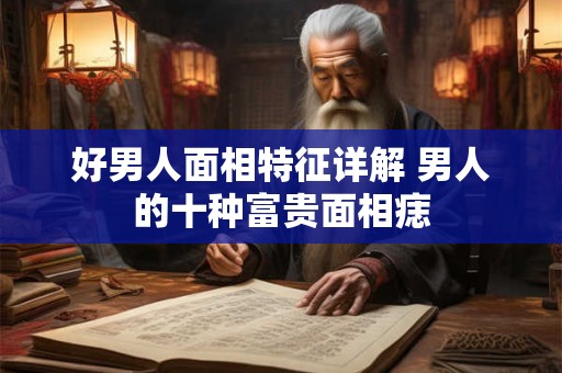 好男人面相特征详解 男人的十种富贵面相痣