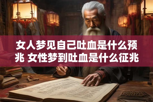 女人梦见自己吐血是什么预兆 女性梦到吐血是什么征兆