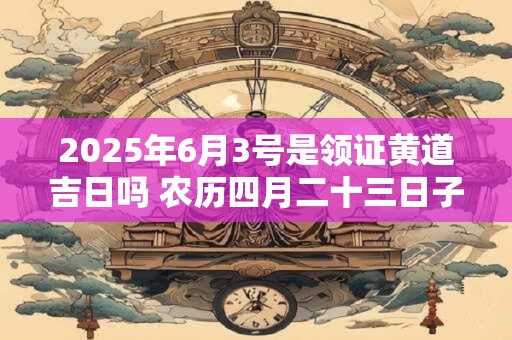 2025年6月3号是领证黄道吉日吗 农历四月二十三日子好吗