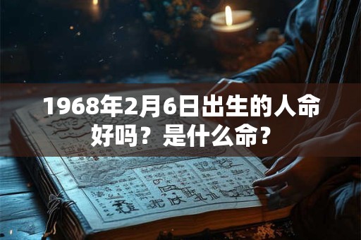 1968年2月6日出生的人命好吗?是什么命? 1968年2月6日出生的人命好吗?是什么命?