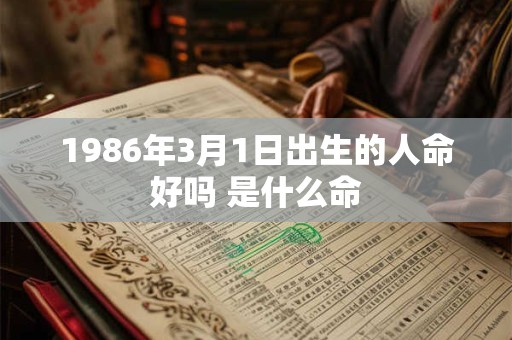 1986年3月1日出生的人命好吗 是什么命