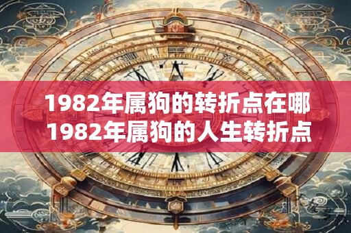 1982年属狗的转折点在哪 1982年属狗的人生转折点出现在何时