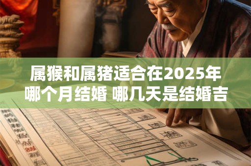属猴和属猪适合在2025年哪个月结婚 哪几天是结婚吉日