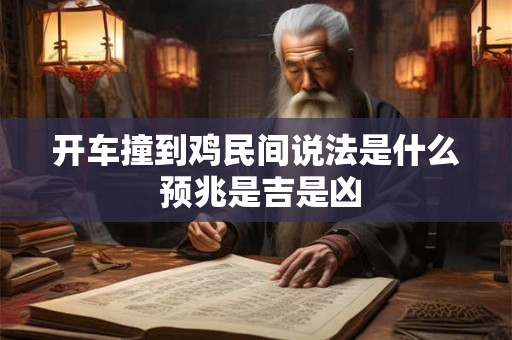 开车撞到鸡民间说法是什么 预兆是吉是凶