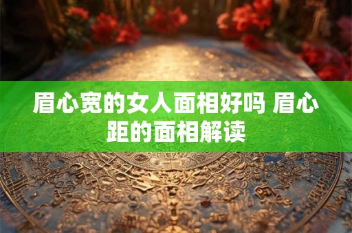 眉心宽的女人面相好吗 眉心距的面相解读