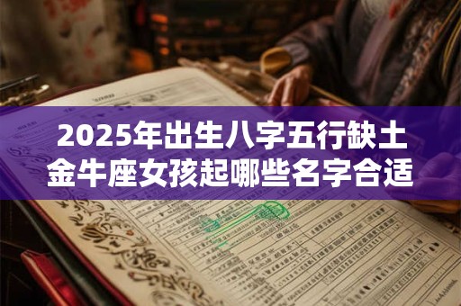 2025年出生八字五行缺土金牛座女孩起哪些名字合适 2025年出生八字五行缺土金牛座女孩起哪些名字合适