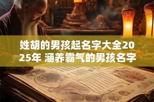 姓胡的男孩起名字大全2025年 涵养霸气的男孩名字