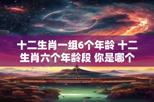 十二生肖一组6个年龄 十二生肖六个年龄段 你是哪个阶段