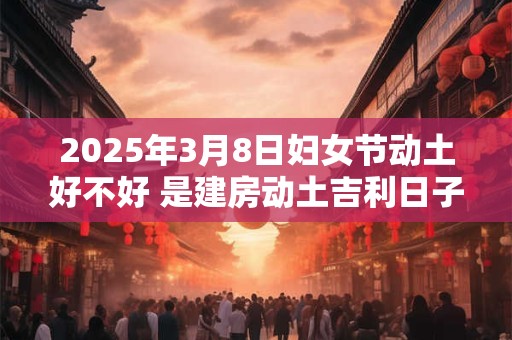 2025年3月8日妇女节动土好不好 是建房动土吉利日子吗