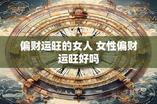偏财运旺的女人 女性偏财运旺好吗