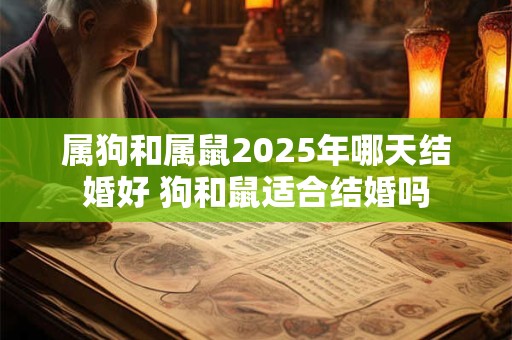 属狗和属鼠2025年哪天结婚好 狗和鼠适合结婚吗