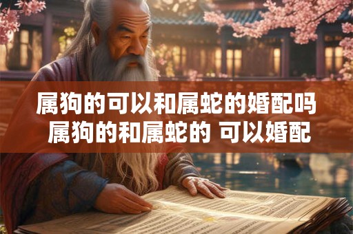 属狗的可以和属蛇的婚配吗 属狗的和属蛇的 可以婚配吗