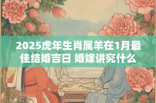 2025虎年生肖属羊在1月最佳结婚吉日 婚嫁讲究什么