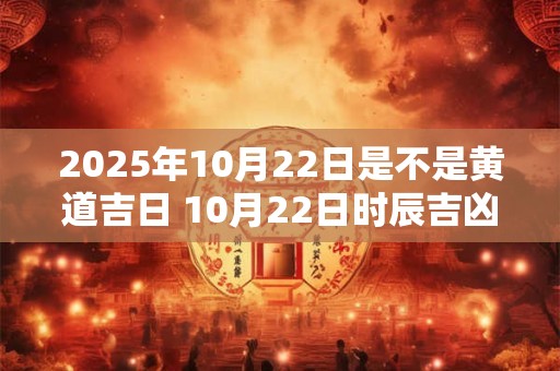 2025年10月22日是不是黄道吉日 10月22日时辰吉凶
