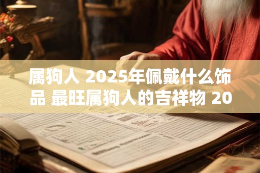 属狗人 2025年佩戴什么饰品 最旺属狗人的吉祥物 2025