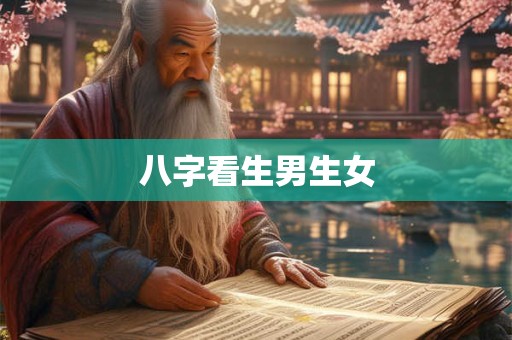 八字看生男生女