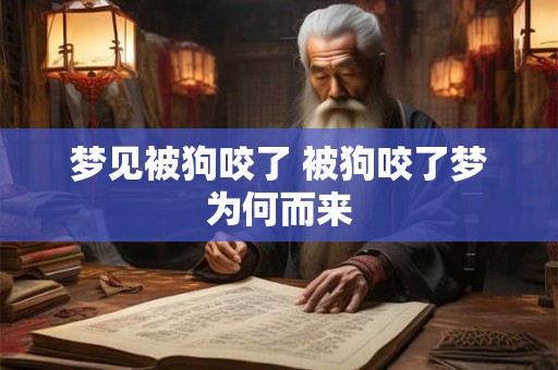 梦见被狗咬了 被狗咬了梦为何而来