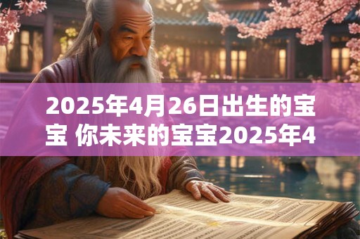 2025年4月26日出生的宝宝 你未来的宝宝2025年4月26日出生可能性大吗