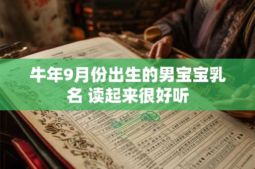 牛年9月份出生的男宝宝乳名 读起来很好听