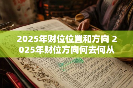2025年财位位置和方向 2025年财位方向何去何从