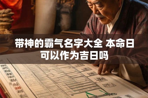 带神的霸气名字大全 本命日可以作为吉日吗